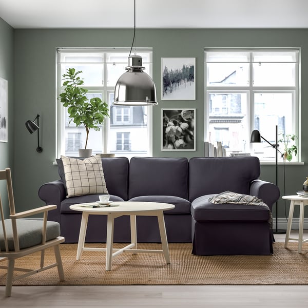 UPPLAND Sofa with chaise, Kelinge anthracite