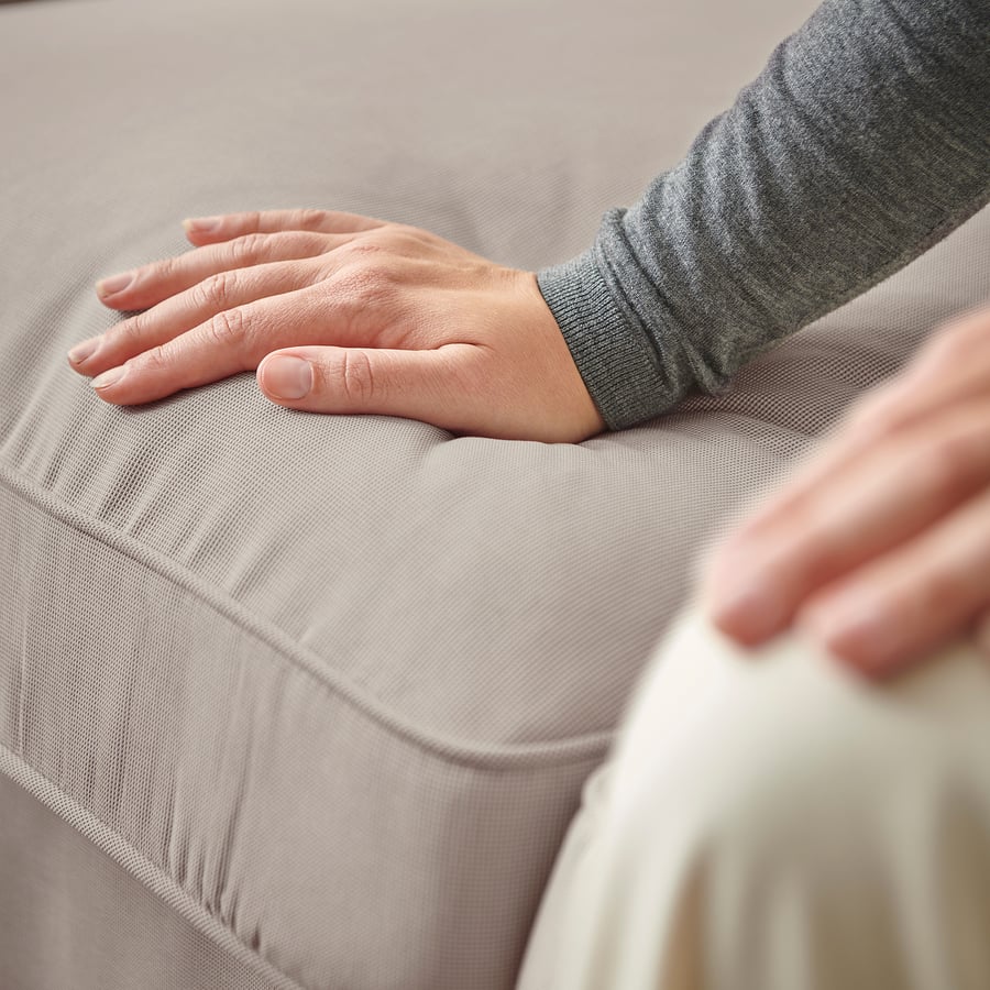 UPPLAND sofa with chaise, Totebo light beige IKEA