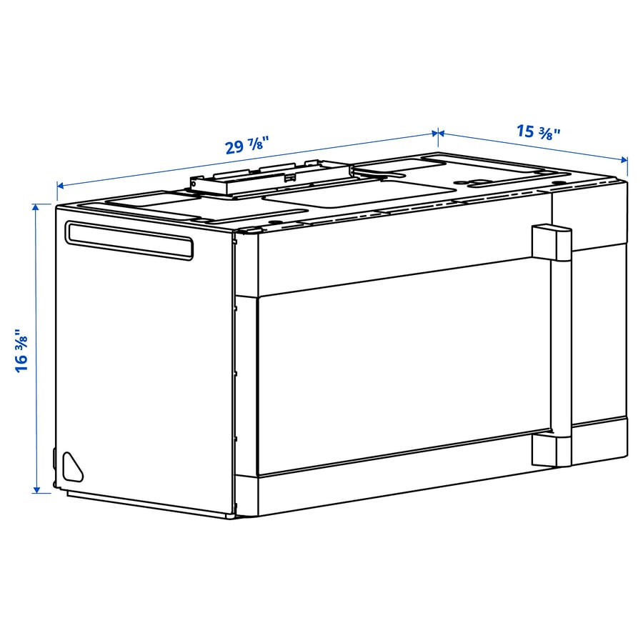 UPPSEENDE overtherange convection microwave, Stainless steel IKEA