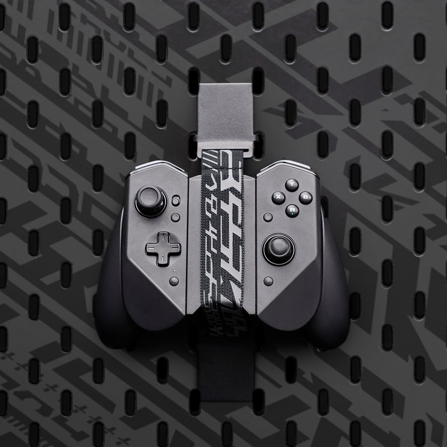 UPPSPEL 4piece pegboard accessories set, dark gray IKEA