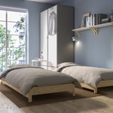 UTÅKER Stackable bed, pine, Twin