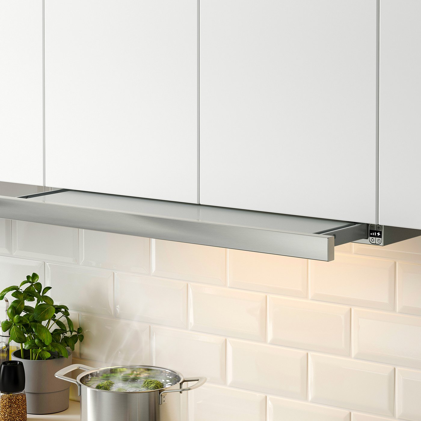 UTDRAGBAR Under range hood, Stainless steel IKEA