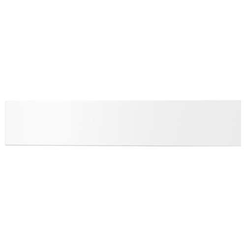 White UTRUSTA drawer front, acrylic paint on fibreboard, smooth surface.