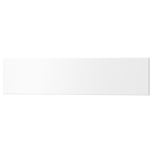 White UTRUSTA drawer front, smooth acrylic paint on fibreboard.