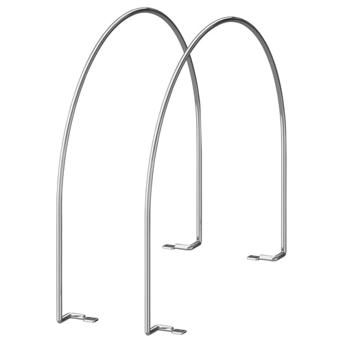 UTRUSTA metal organiser, silver, steel, arched design, fits inside drawers or cabinets.