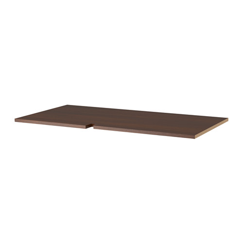 UTRUSTA Shelf for corner base wood effect brown IKEA