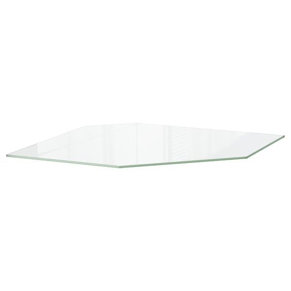 UTRUSTA Shelf for corner wall cabinet, glass, 26 "