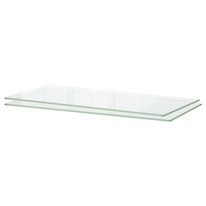 UTRUSTA shelf, glass, 30x143/4" IKEA