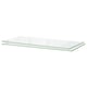 UTRUSTA glass shelf. Clear, rectangular, tempered glass. Ideal for kitchen cabinets.