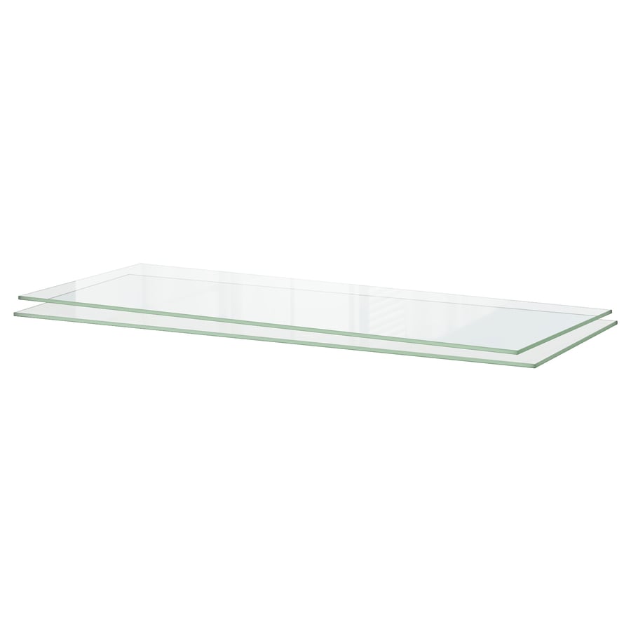 UTRUSTA shelf, glass, 36x143/4" IKEA