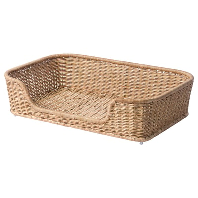 UTSÅDD Dog bed, rattan, 31 ½x19 ¾x7 ¾ "