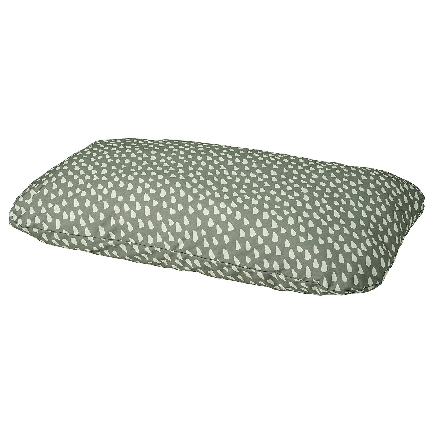 Pet Cushion, Gray-Green/Off-White