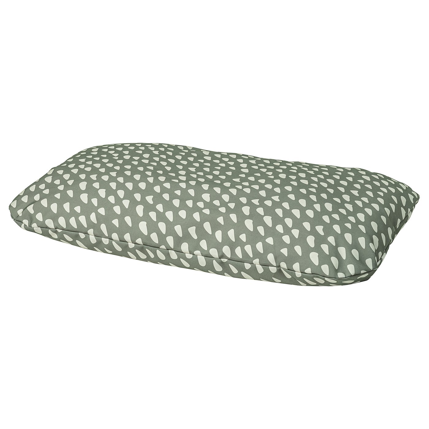 Pet Cushion, Gray-Green/Off-White