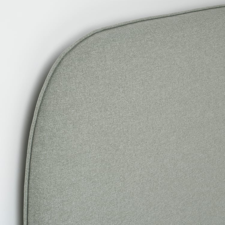 VADHEIM upholstered bed frame, Gunnared light green, Full IKEA