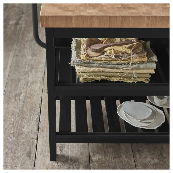 VADHOLMA Drawer unit, brown/stained ash, 15x14 3/8x15 "