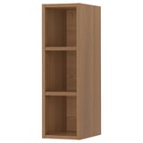 VADHOLMA Open storage, brown/stained ash, 9x14 3/8x30 "