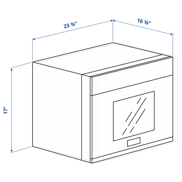 VÄLSKAPT Over-the-range microwave, Stainless steel