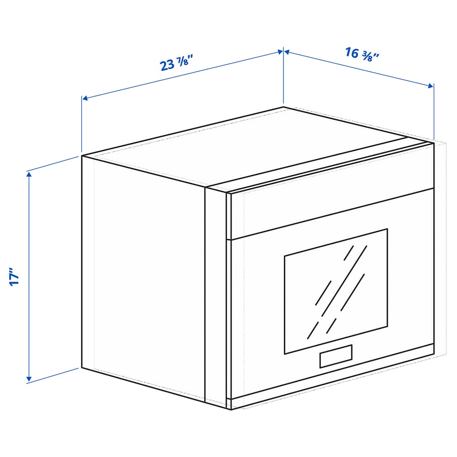 VÄLSKAPT Overtherange microwave, Stainless steel IKEA