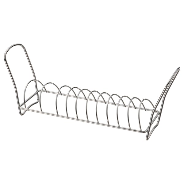 VÄLVÅRDAD dish drying rack, stainless steel, 4 ¾x12 ½ - IKEA