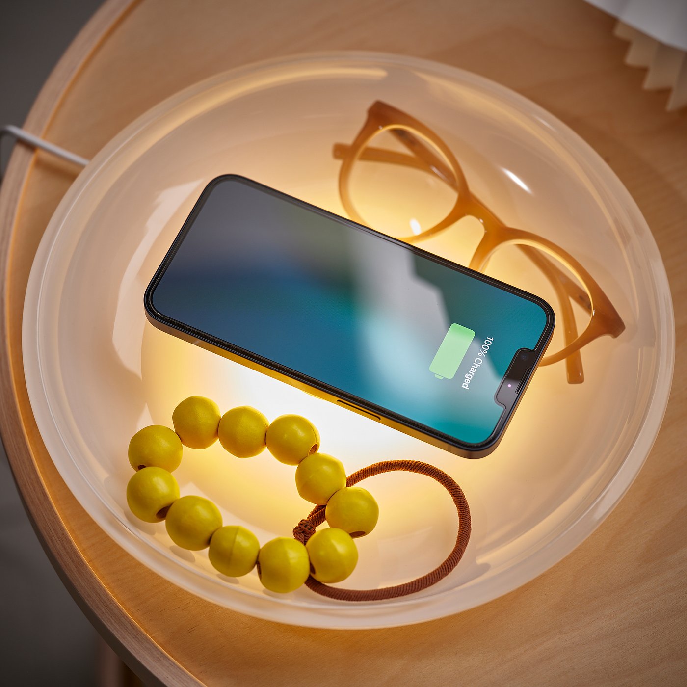 VÄSTMÄRKE wireless charger with lighting - IKEA