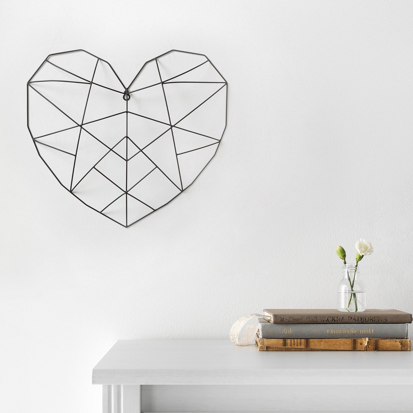 VÄTTLÖSA Wall decoration, heart black, 17 ¼x15 ¾" IKEA