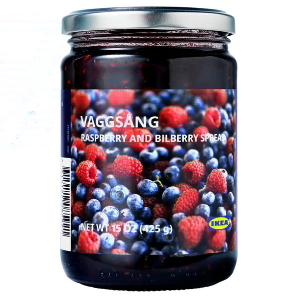 VAGGSÅNG Raspberry and bilberry spread, 15 oz