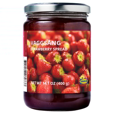 VAGGSÅNG Strawberry spread, 14 oz