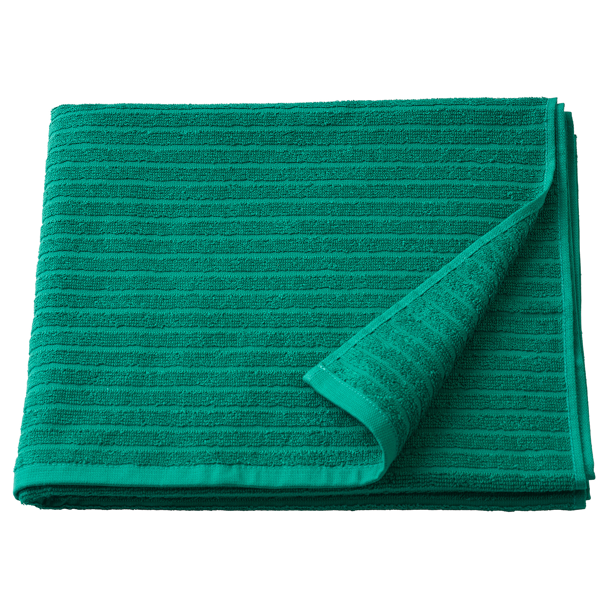 VÅGSJÖN Bath towel, dark green, 28x55" IKEA
