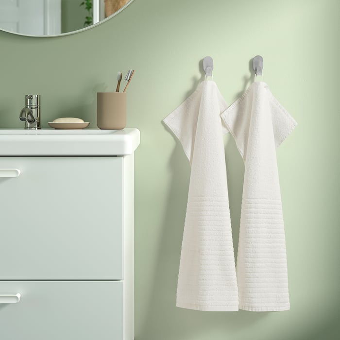 VÅGSJÖN hand towel, white, 16x28" IKEA