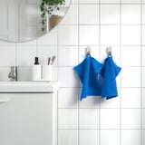 VÅGSJÖN Washcloth, bright blue, 12x12 "