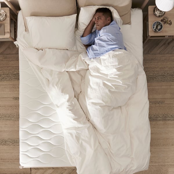 VÅGSTRANDA Pocket spring mattress, firm/white, Full