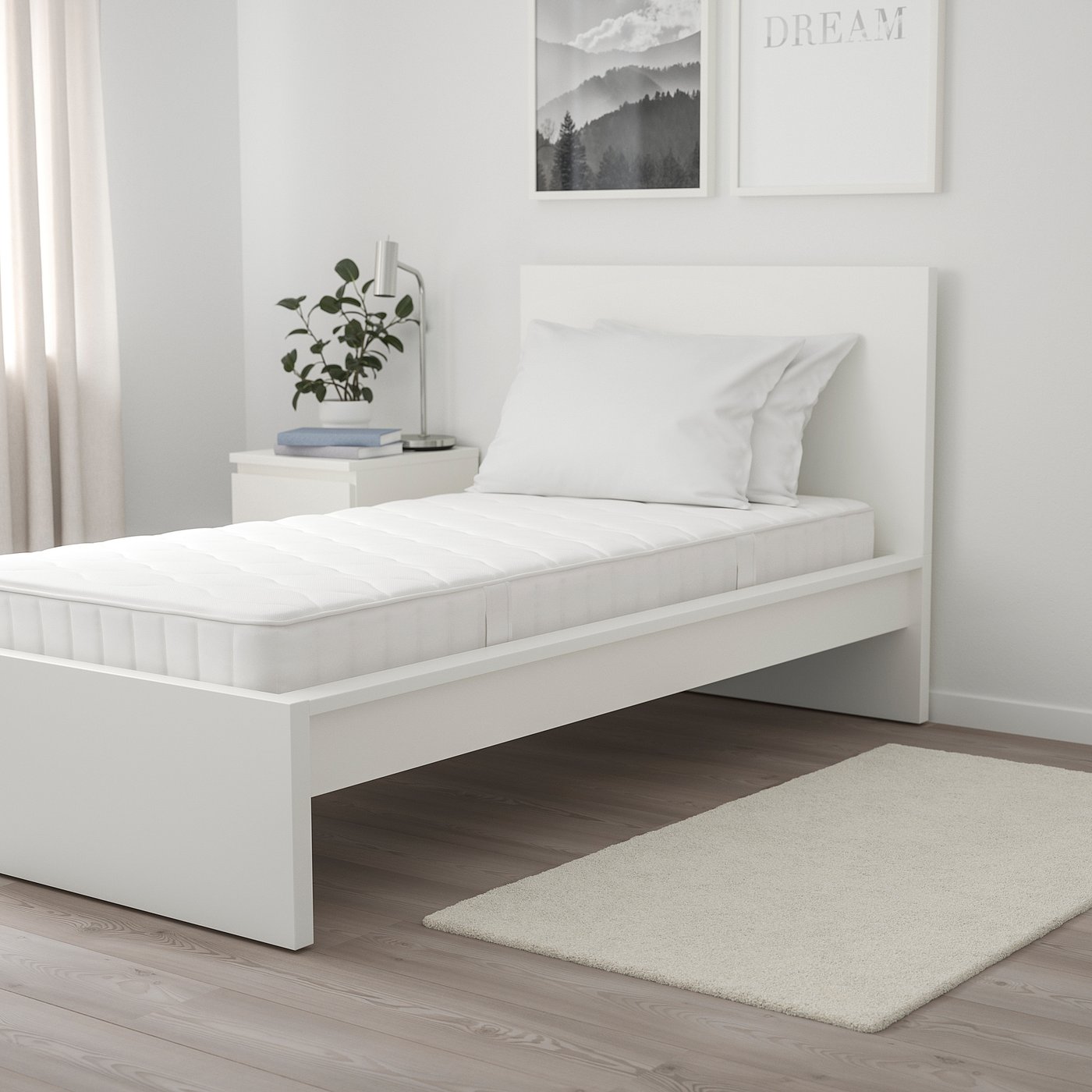 IKEA VÅGSTRANDA ヴォーグストランダ セミシングル　2個セット VÅGSTRANDA pocket spring mattress, medium firm/white, Twin - IKEA