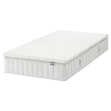 VALEVÅG Mattress and mattress pad, firm white/Nordberget white, Twin