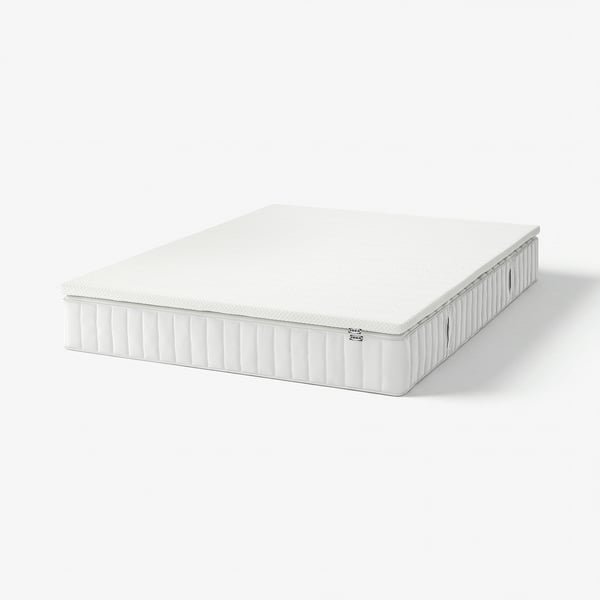 VALEVÅG Mattress and mattress pad, firm white/Nordberget white, King