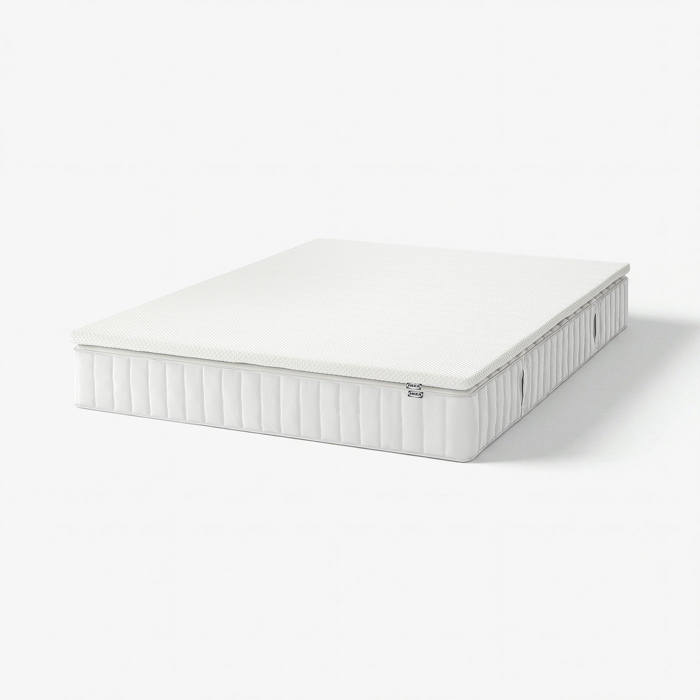 VALEVÅG mattress and mattress pad, medium firm white/Nordberget