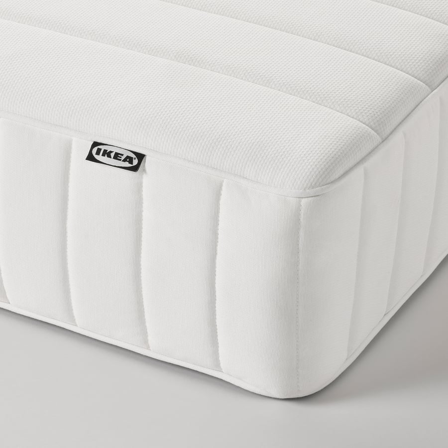 VALEVÅG Pocket spring mattress, extra firm/white, Queen