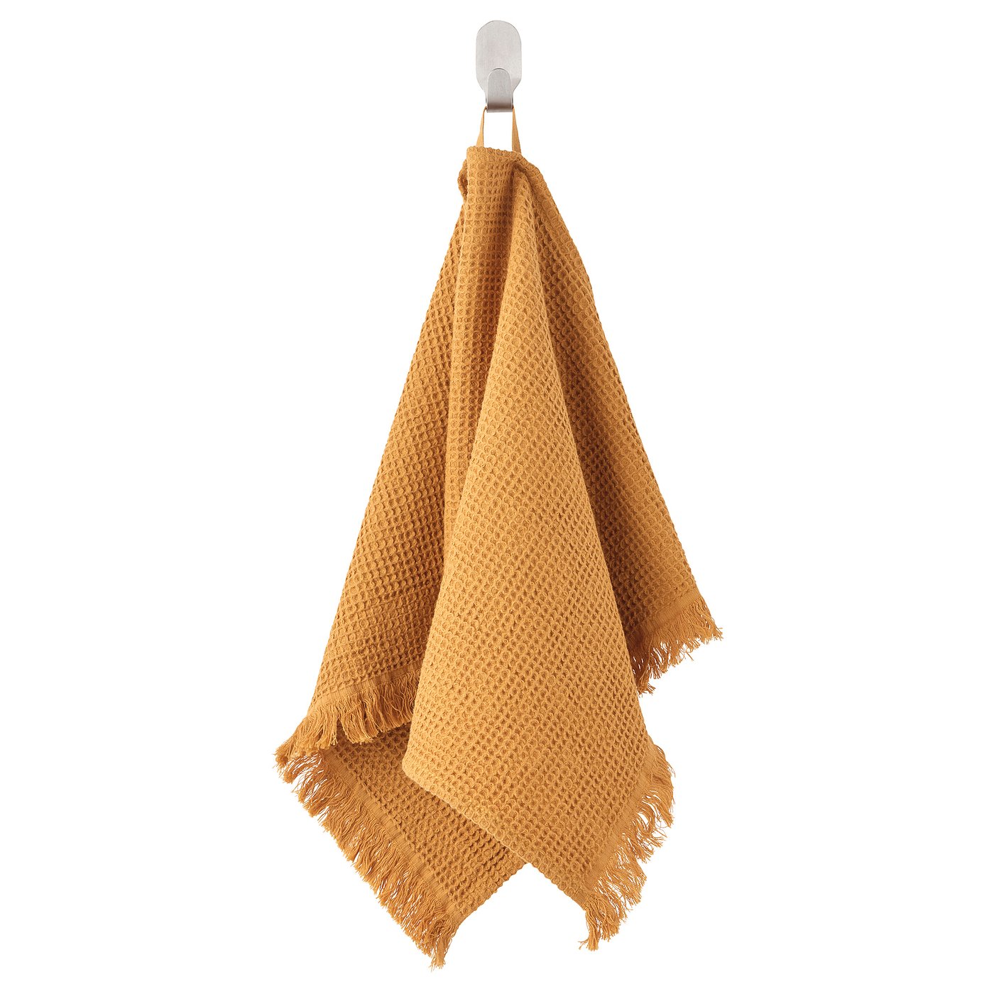 VALLASÅN hand towel, dark yellow, 16x28" IKEA