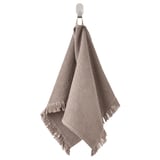 VALLASÅN Hand towel, light gray/brown, 16x28 "