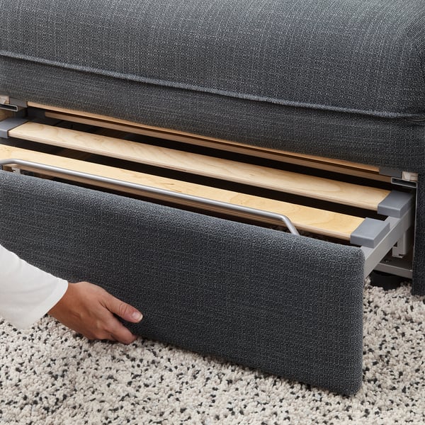 VALLENTUNA Sleeper module with backrests, Hillared dark gray IKEA