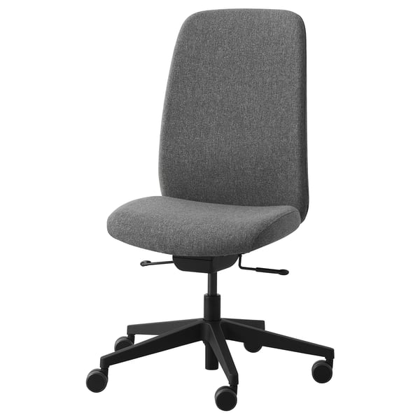 VALLFJÄLLET Office chair, Gunnared gray