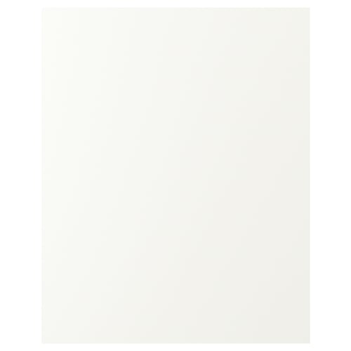 VALLSTENA white kitchen cabinets. Simple and sleek with smooth, stain-resistant surfaces. Mountable on either side.