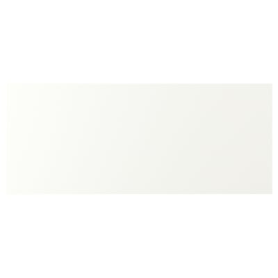 VALLSTENA white cabinet door, smooth plastic surface, rectangular.