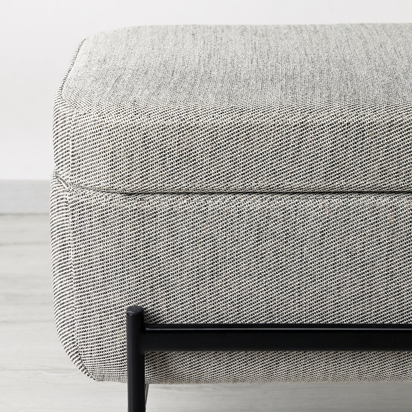 VALTORP bench, with storage/Viarp beige/brown, 401/2