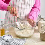 VARDAGEN Dough whisk, stainless steel/beech, 10 1/4 "