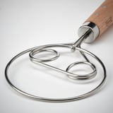 VARDAGEN Dough whisk, stainless steel/beech, 10 1/4 "