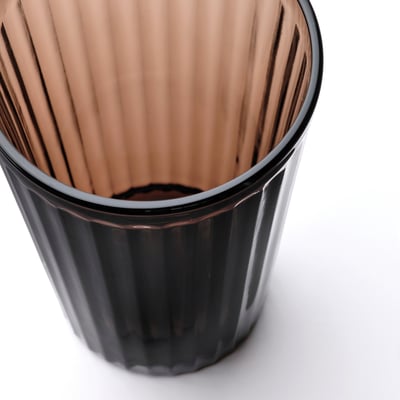 VARDAGEN Glass, brown, 15 oz