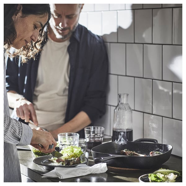 VARDAGEN Grill pan, cast iron, 11x11 "