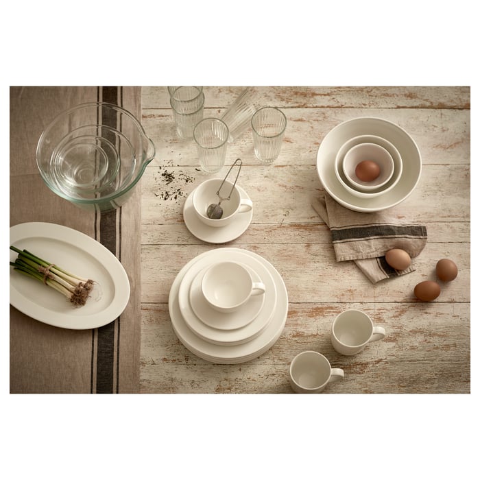 VARDAGEN serving bowl, clear glass, 8" IKEA