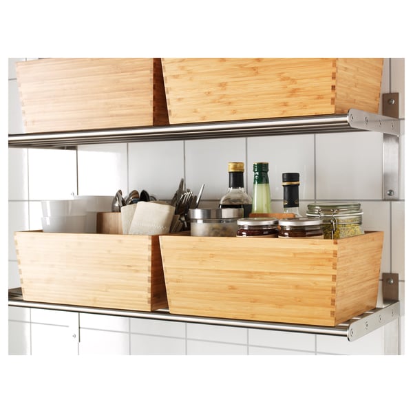 Variera Box With Handle Bamboo Ikea