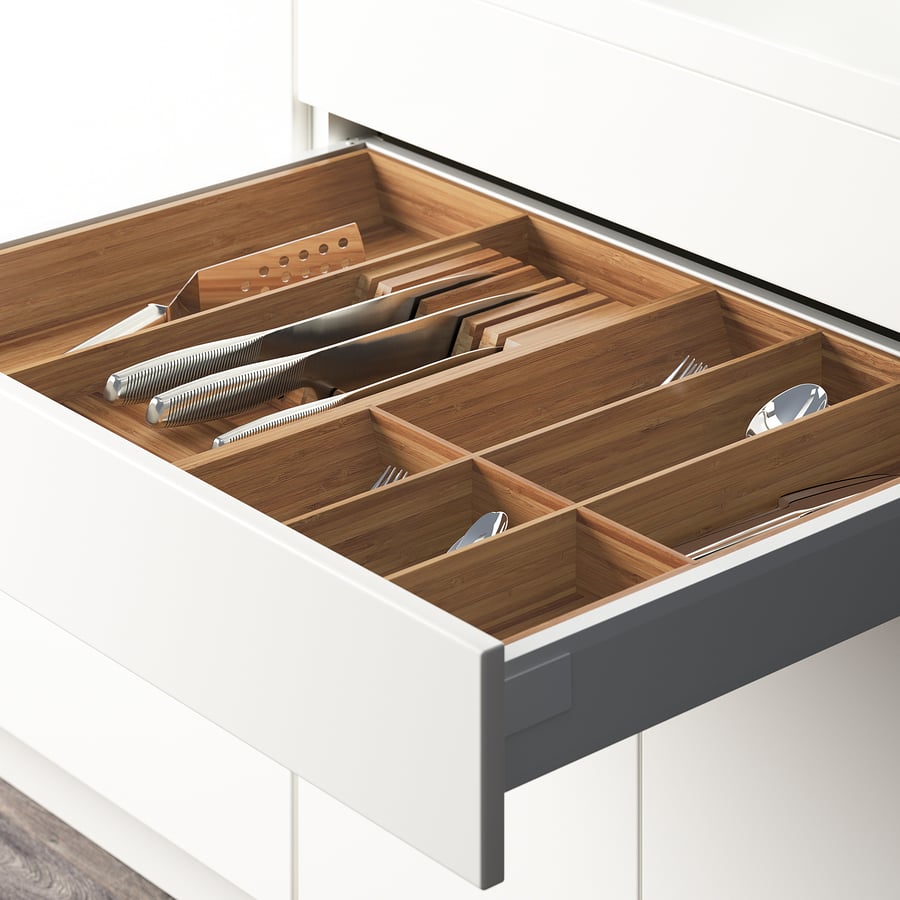 VARIERA Flatware tray, bamboo, Width 11 ¾" IKEA